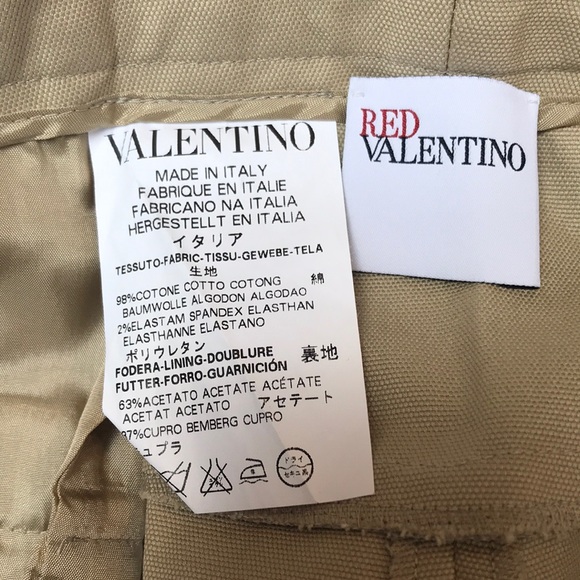 RED Valentino Beige Cotton Slacks - Picture 8 of 8